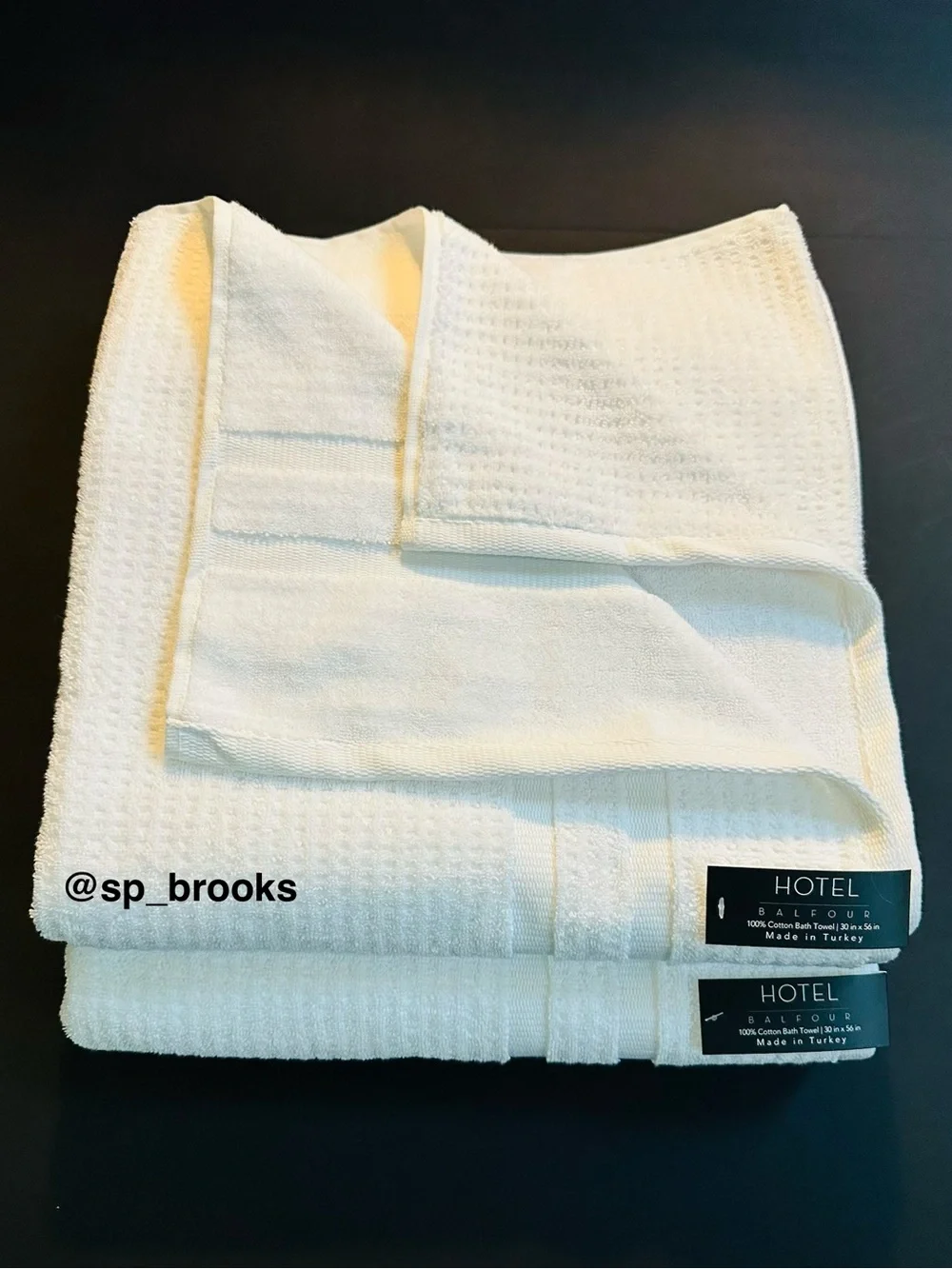 🎁8PC Hotel Balfour Bath Towels White Waffle Made in Turkey Soft Cotton Towels